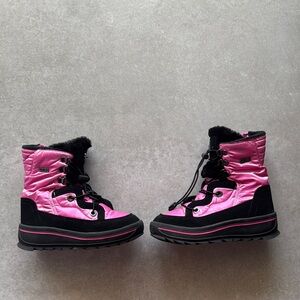 Pajar Pink and Black Winter Boots